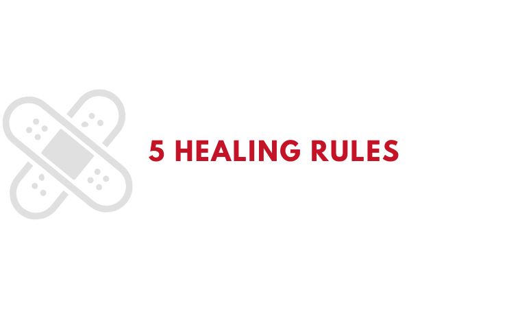 5 Healing Rules Infographic